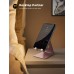 Lamicall Cell Phone Stand, Desk Phone Holder Cradle, Compatible with Phone 12 Mini 11 Pro Xs Max XR X 8 7 6 Plus SE, All Smartphones Charging Dock, Office Desktop Accessories - Silver