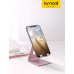 Lamicall Cell Phone Stand, Desk Phone Holder Cradle, Compatible with Phone 12 Mini 11 Pro Xs Max XR X 8 7 6 Plus SE, All Smartphones Charging Dock, Office Desktop Accessories - Silver