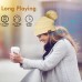 Bluetooth Beanie for Women, Deegotech Women Winter Hat, Gift for Women Girls Mom, Bluetooth 5.0 Wireless Headphones Beanie, Pompom Knit Beanie Hat Warm Ski Cap-Black